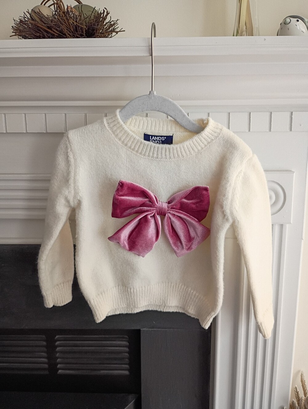Lands' End 3t Bow Sweater